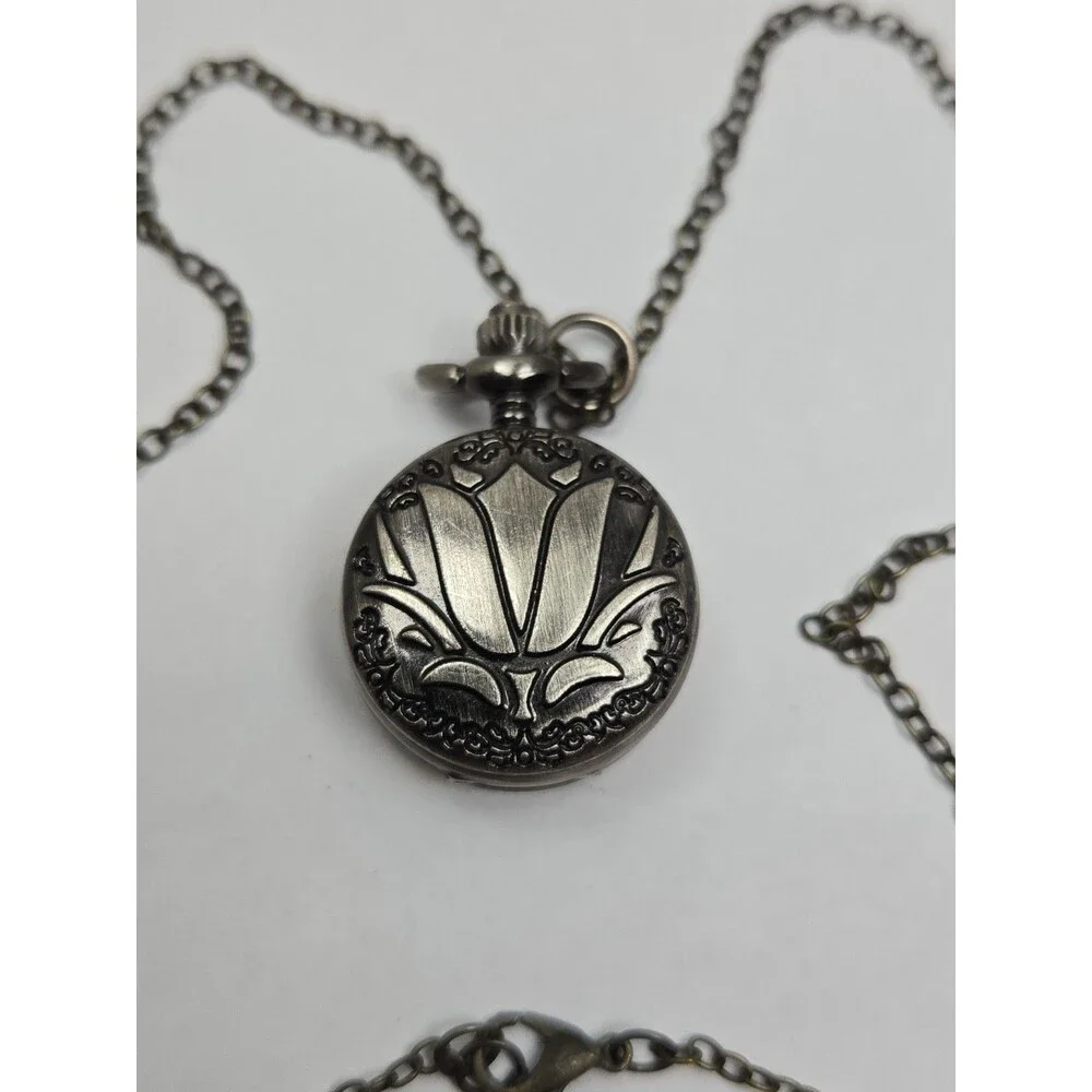 USS Constitution Old Ironsides Boston Pocket Watch Pendant Necklace New Battery